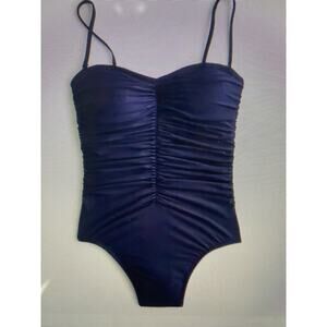 NWT J.Crew Womens size 22 ruched one piece Navy